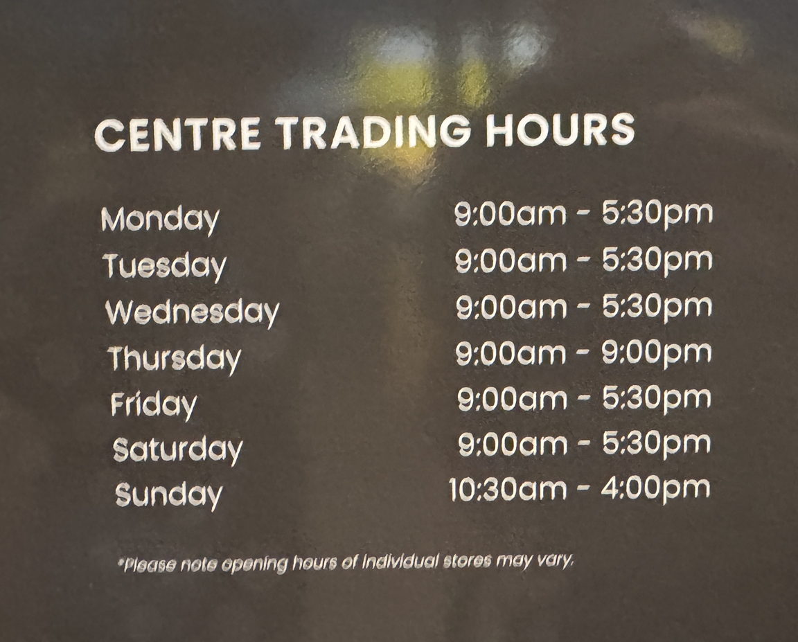 Mall Hours