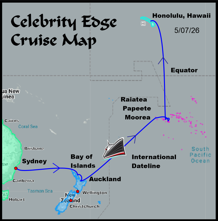Celebrity Edge Map