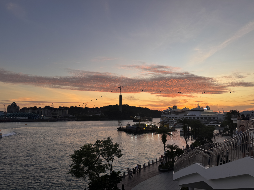 The harbor Sunset