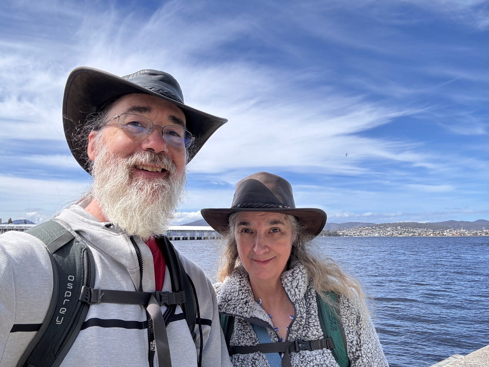 Us in Hobart by the River