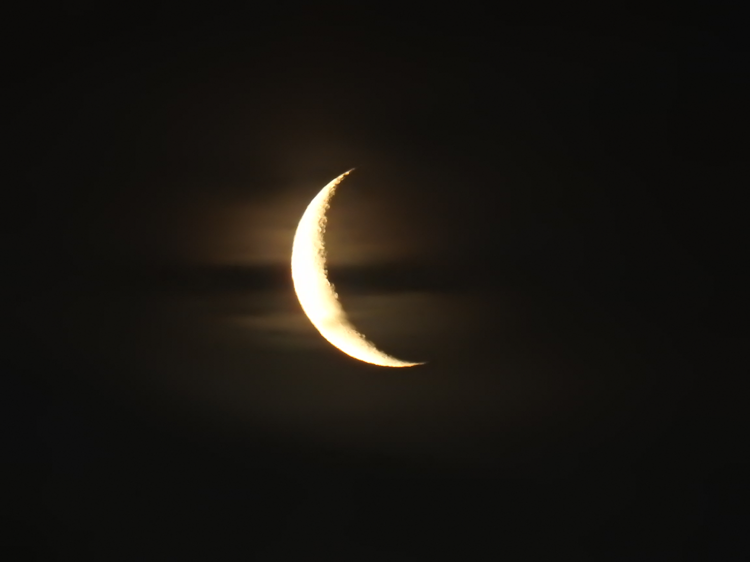 Moon and stars