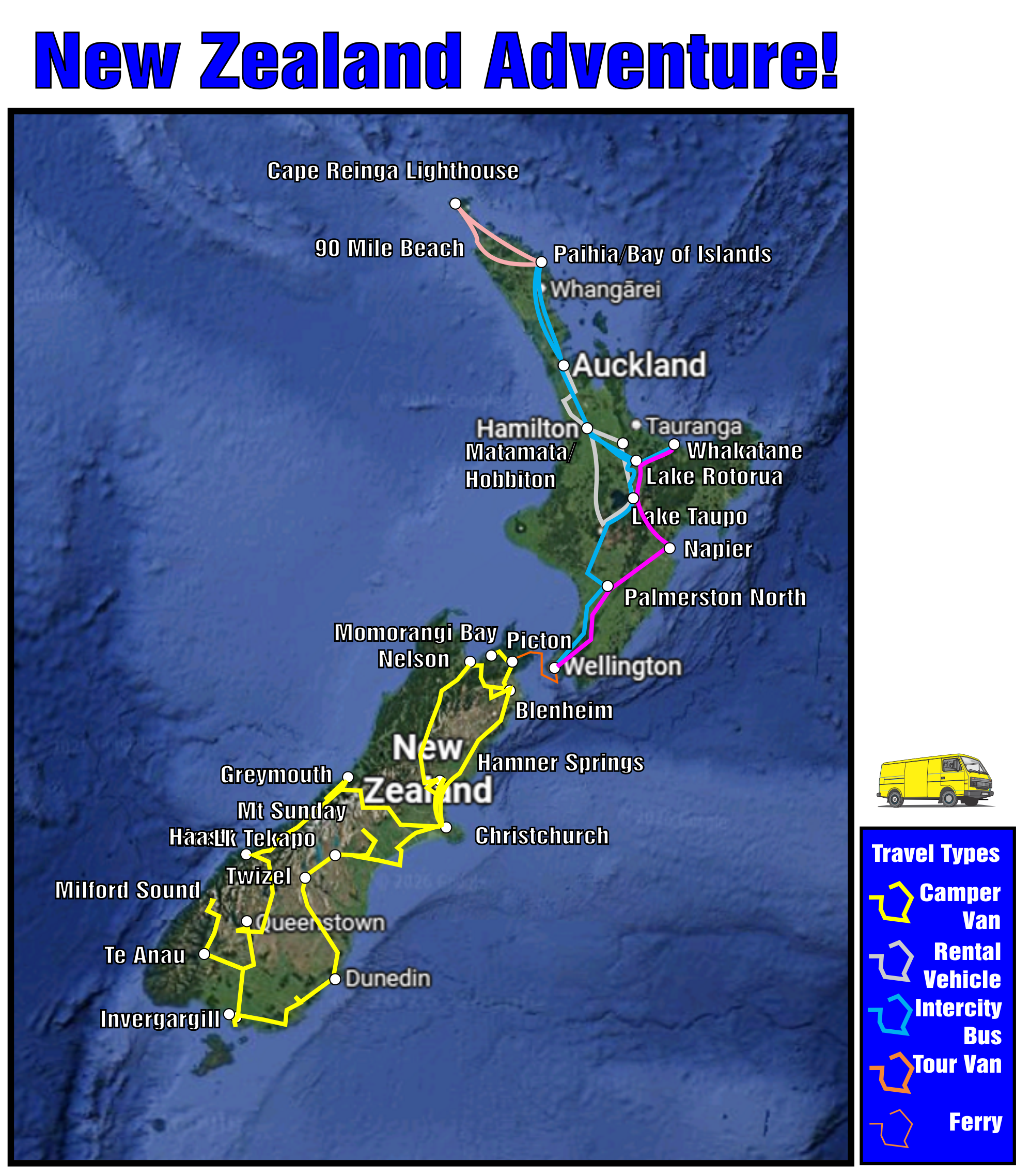 New Zealand Map